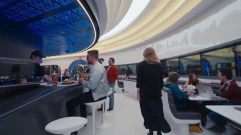 Tesla's Retro-futuristic Spaceship-themed Diner And Supercharger Drive-in