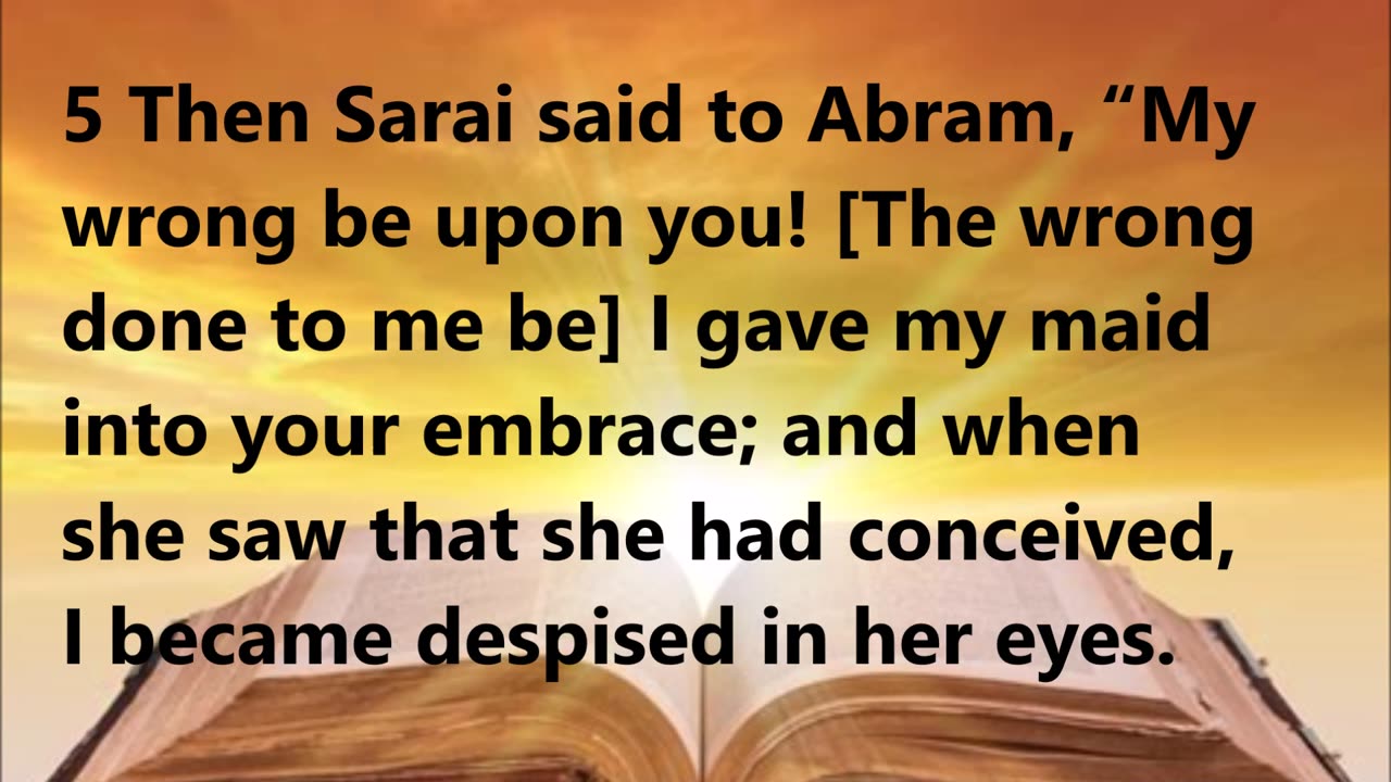 Sarai’s anger towards Hagar