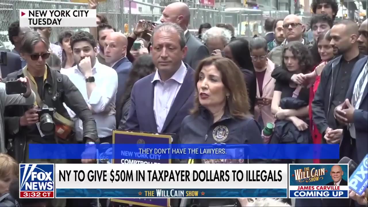 ‼️OUTRAGEOUS-Governor Hochul says New York taxpayers will fund $50 MILLION to give detained illegal immigrants legal council