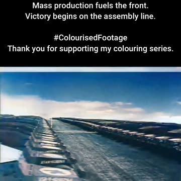 1942 — US Mass Production of Warplanes #ColourisedHistory