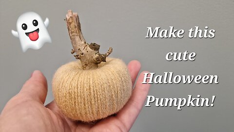 Make this cute Halloween Pumpkin Decoration. Easy project 🎃