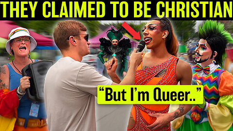 Street Preaching to "Christian" DRAG QUEENS!