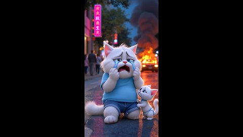 🔥 Kitten Rebuilds a Lamborghini from Ashes! 🐾🚗🔥