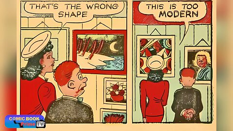 The perfect painting, Fritzi Ritz and Phil Fumble By Ernie Bushmiller classic #shorts #comics #funny