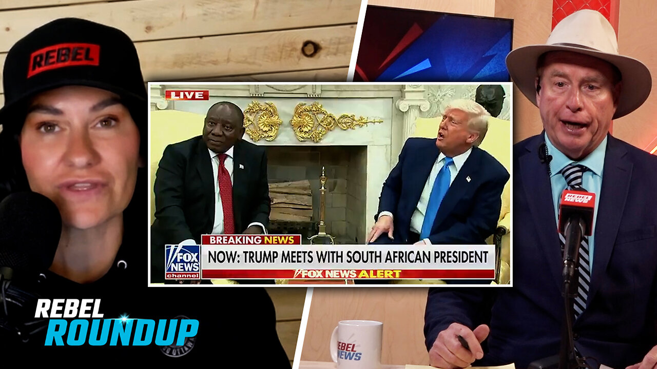 Trump shows video of ‘genocidal’ anti-white rhetoric during South African president’s visit