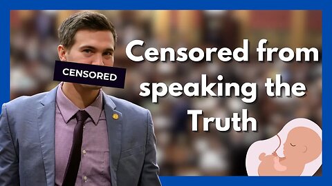 Rep. Josh Schriver CENSORED by House for speaking out against abortion