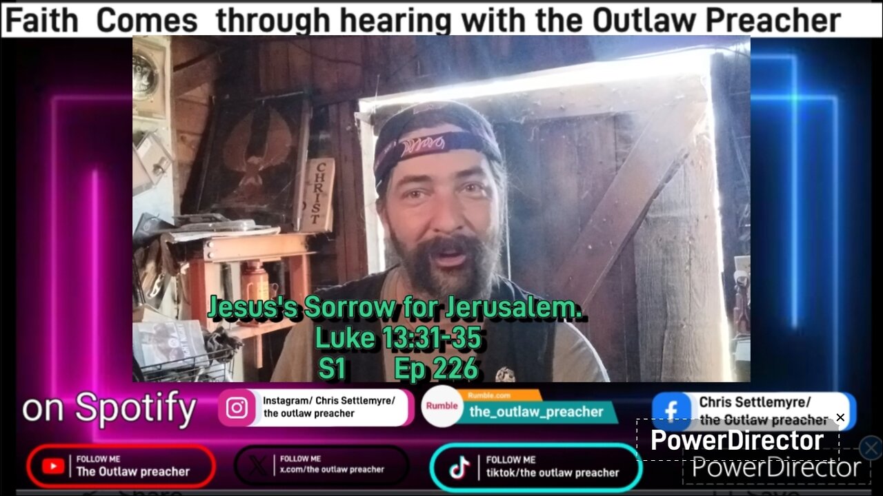 Jesus's Sorrow for Jerusalem. Luke 13:31-35 S1 Ep 226