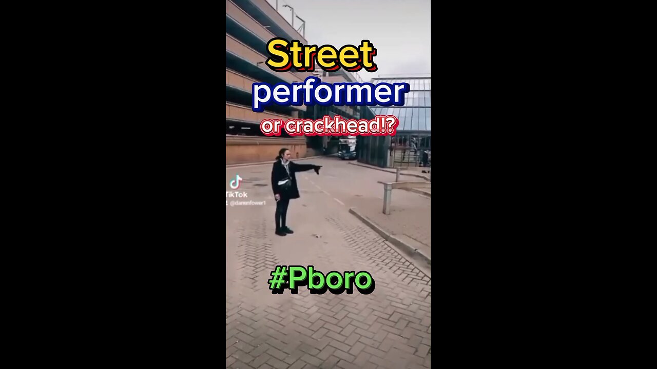 Street performer or local crackhead!? #Pboro