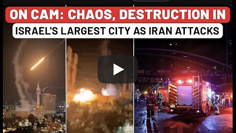 "Chaos In Israel's Largest City As Iran's Revenge Attack Causes Damage; Tehran Hits '150 Targets'"