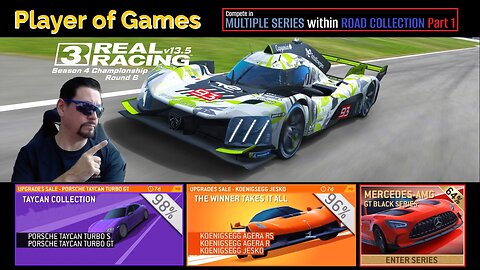 Player of Games: Real Racing 3 Update 13.5: Compete in MULTIPLE SERIES within ROAD COLLECTION Part 1