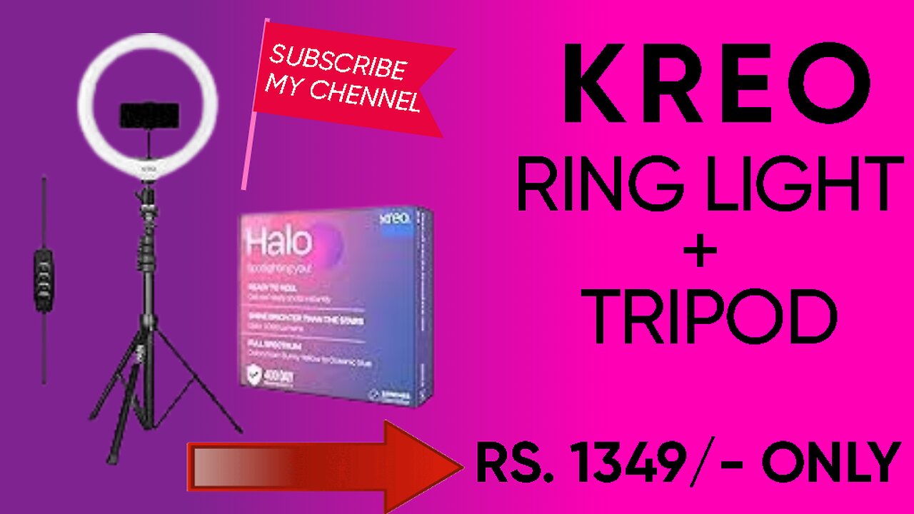 "Lighting Ka Baap! 🔥 Kreo 12 Inch Ring Light Unboxing | YouTube Setup Upgrade 💡"