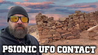 UFO Psionic Contact Among Ancient Artifacts and REAL Dinosaur Tracks