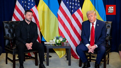 Trump, Ukrainian President Volodymyr Zelensky speak before UN closed-door meeting 