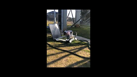 Polyurea Spraying under a Water 💧 Tower