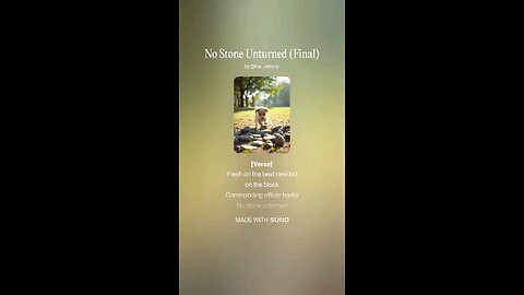 No Stone Unturned