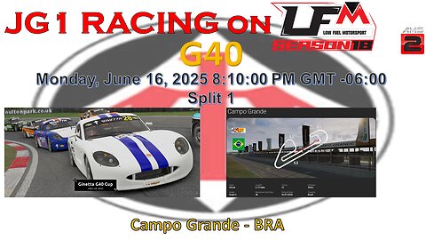 JG1 RACING on LFM - G40 - Campo Grande - BRA - Split 1