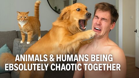 Animals & Humans Being Absolutely Chaotic Together 😂🐾