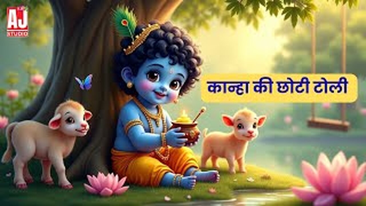 कान्हा की टोली | Krishna Song for Kids😊