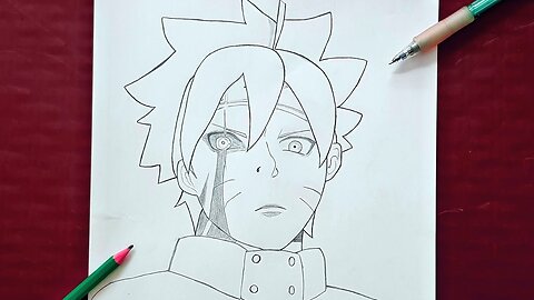 How to Draw Boruto Uzumaki ｜ Step By Step easy ： Turorial