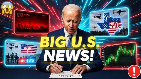BIG U.S. NEWS | Biden Signs AI Law, NYC Cyber Attack, Border Surge & Market Crash 📰ℹ | NEWS CORNER