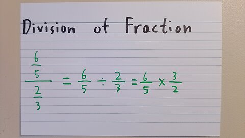 Multiplication and Division of Fraction - Asian teaches Maths