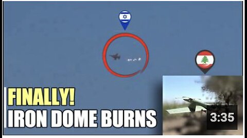 "Hezbollah Drone Challenges Israeli F-16's Efforts to Protect Iron Dome"