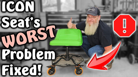 Harbor Freight ICON Seat Upgrade These Casters Change EVERYTHING! Quick DIY Mod!
