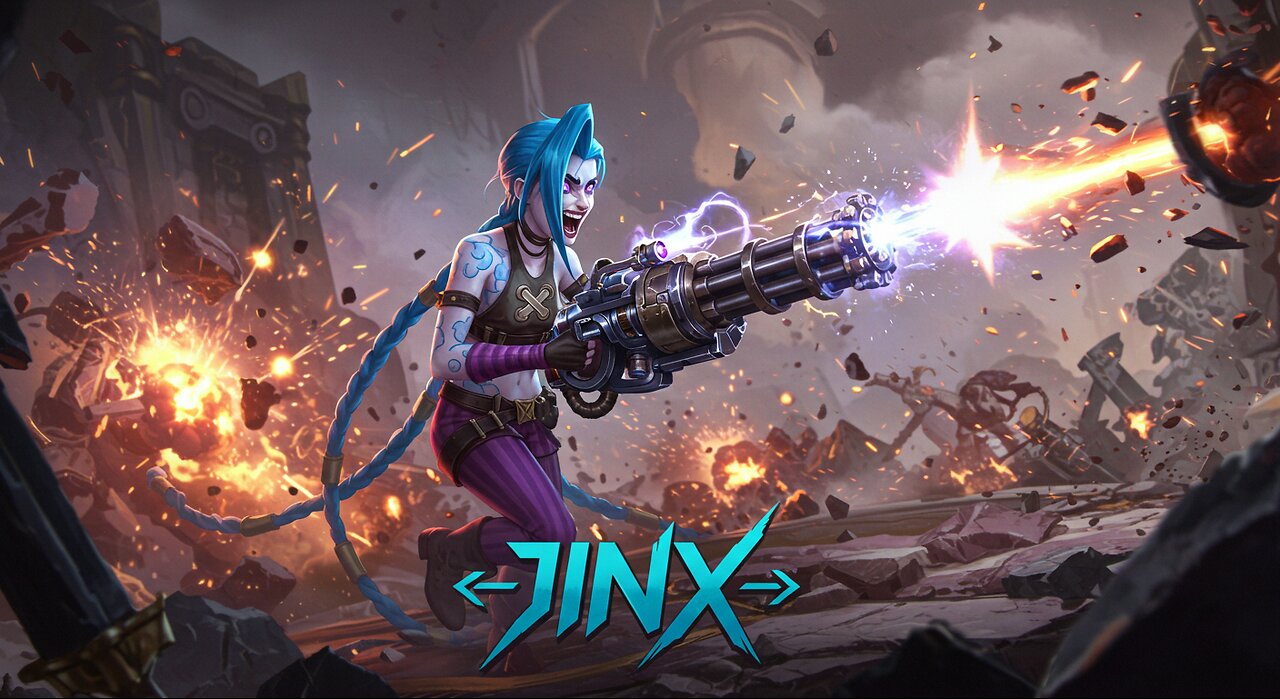 Epic Fantasy CGI: Jinx’s Explosive Minigun Rampage!