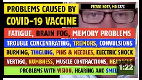 "Issues with Covid-19 Vaccines: Fatigue, Brain Fog, Memory Challenges, Tremors, Tingling, Headaches"