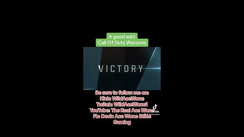 A Good Call Of Duty Win!