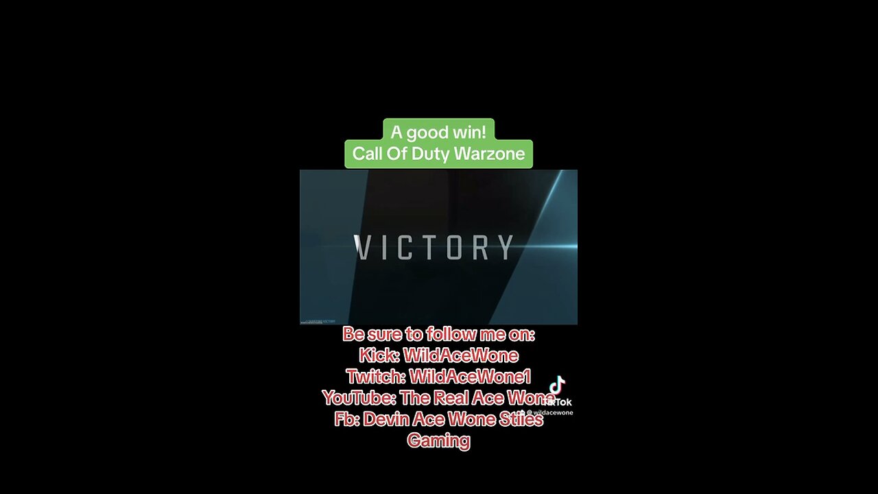 A Good Call Of Duty Win!