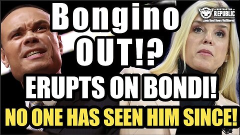 BREAKING! White House Shake Up! Dan Bongino Erupts at Bondi & No One’s Seen Him Since!
