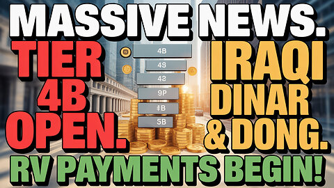 Massive News 💥 Tier 4B Open – Iraqi Dinar & Dong RV Payments Begin! 💥 Today's IQD News!