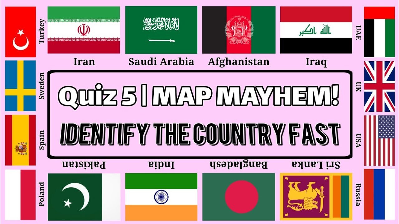 COUNTRY QUIZ! Can you beat the clock? | Quiz 5