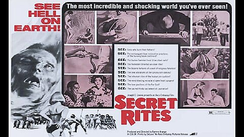 SECRET RITES 1971 Pseudo-documentary film concerning witchcraft & black magic FULL MOVIE HD & W/S
