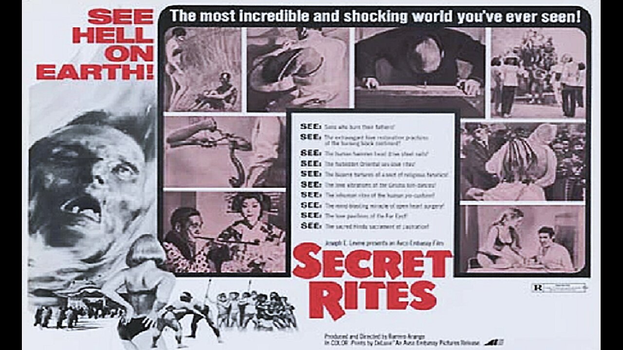 SECRET RITES 1971 Pseudo-documentary film concerning witchcraft & black magic FULL MOVIE HD & W/S
