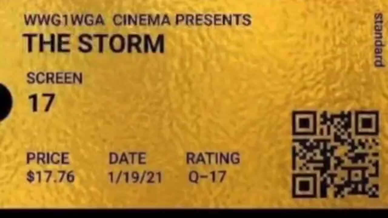 The Storm .... Golden Tickets ... 17 = Q ... Enjoy the Show 🍿 🍿 🍿 We Have It All 🍿 🍿 🍿