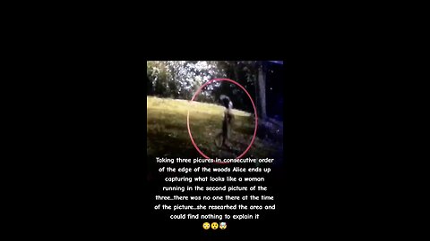 Ghost captured running across a lawn
