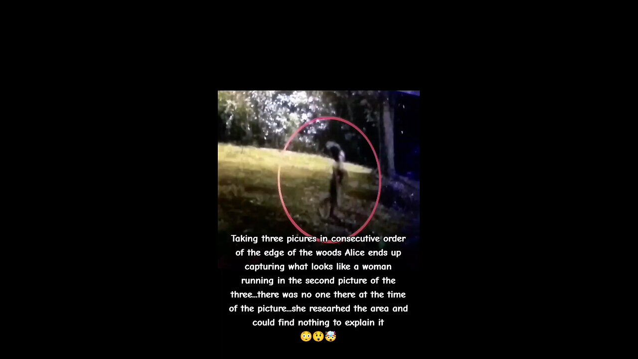 Ghost captured running across a lawn