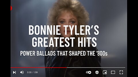 Bonnie Tyler’s Greatest 80s Rock Hits