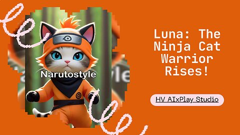 From Cat to Shinobi: Luna’s Ninja Training Story!