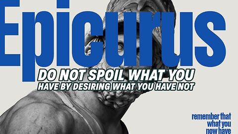 The Secret to Happiness: Epicurus' Simple Yet Powerful Advice