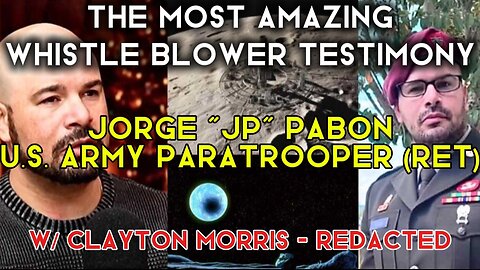 U.S. Army Paratrooper (ret.) Jorge "JP" Pabon - Whistleblower Bombshell 🤯