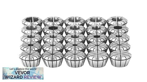 VEVOR 25 pcs ER32 Collet Set 1/16''-13/16'' ER32 Spring Collet Chuck Set Review