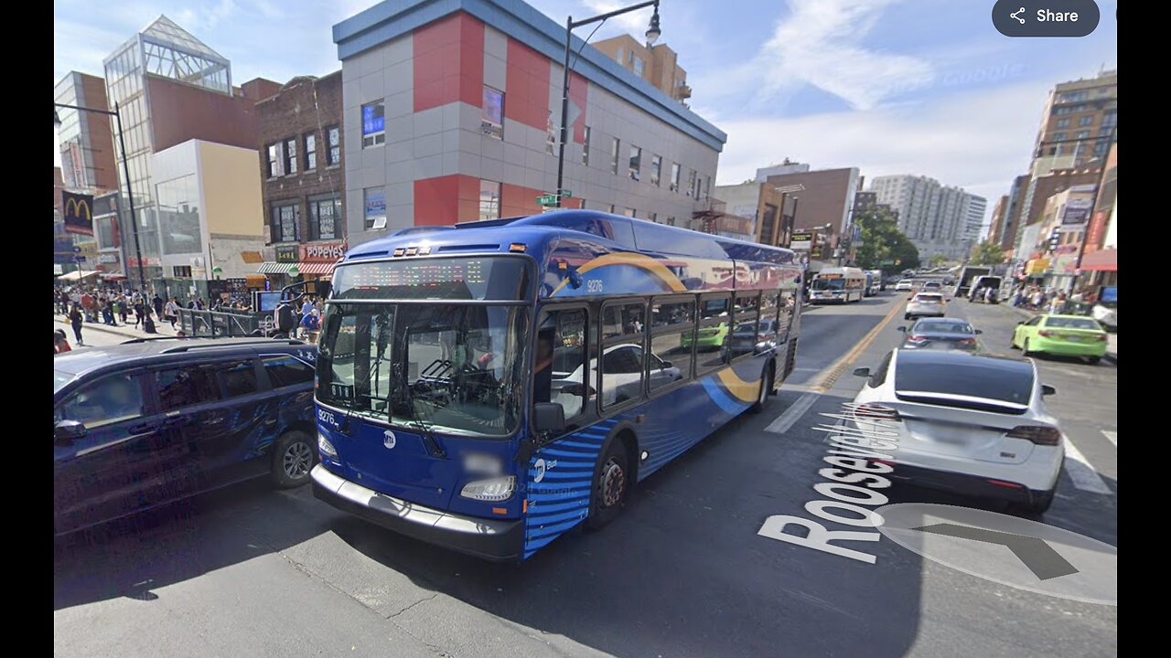 Q15 MTA CITYBUS DRIVING IN FLUSHING MAIN STREET