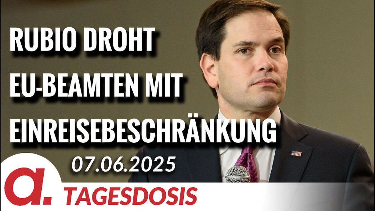 Rubio droht bei Online-Zensur mit Einreisebeschränkungen für EU-Beamte | Von Thomas Röper