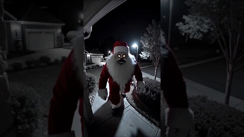 Terrifying Santa Claus caught on CCTV
