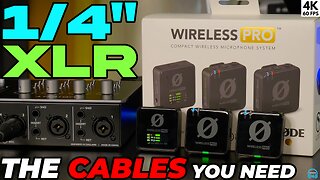 How to Use the RODE Wireless Pro with 1/4" and XLR Inputs