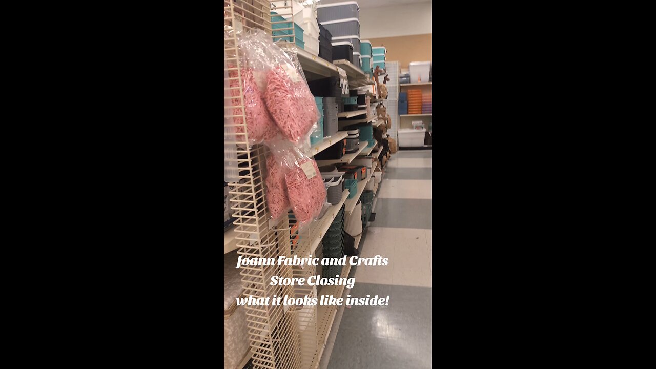 Joann Fabric Stores Closing? What it looks like inside! Check under cage!