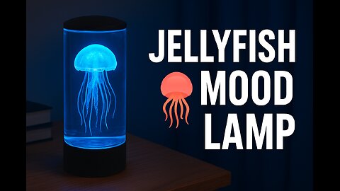 Jellyfish Mood Lamp – Relaxing LED Night Light for Bedroom & Desk | Smart Home Décor USA